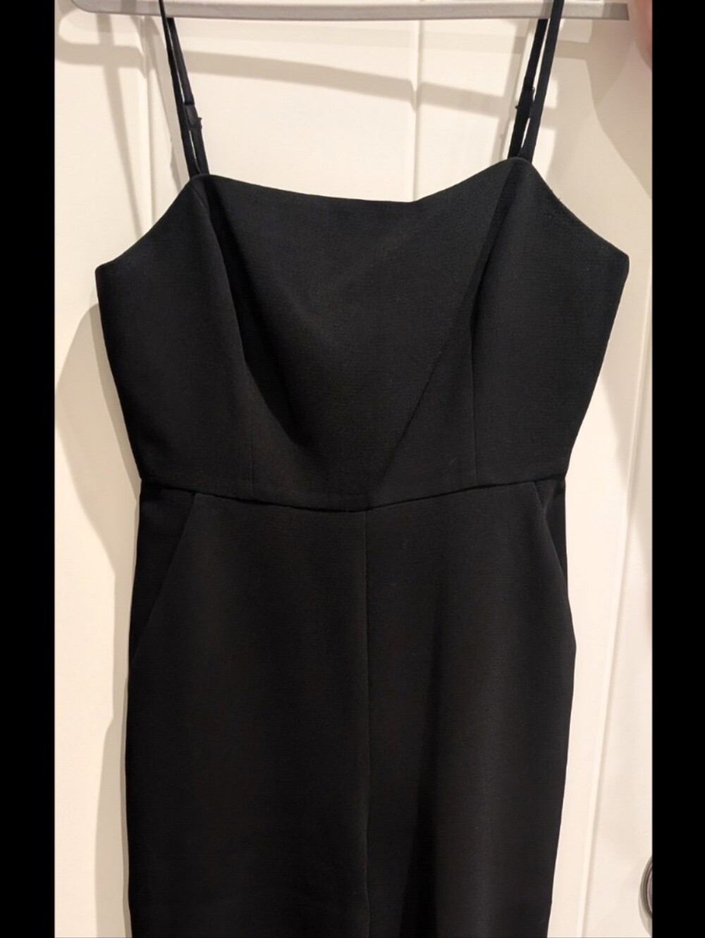BCBGeneration Black Spaghetti-Strap Jumpsuit